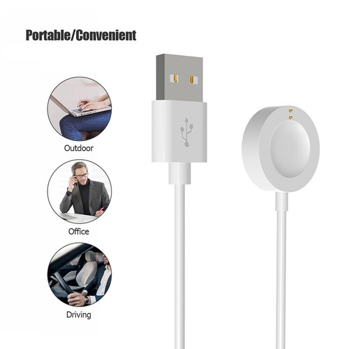 Magnetic Smartwatch Charging Cable for Fossil/Diesel Power Station (White) - Photo 7 sur 12