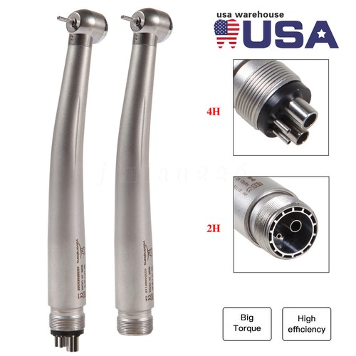 Pieza de mano de turbina dental de alta velocidad estilo NSK pulsador 2/4 agujeros gran par EE. UU. - Imagen 10 de 43