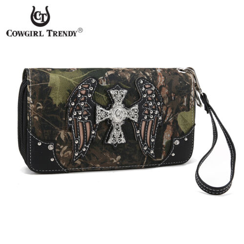 Camouflage Cross Western Handtasche verdeckte Tragetasche Damen Schultertasche Geldbörse - Bild 8 von 51