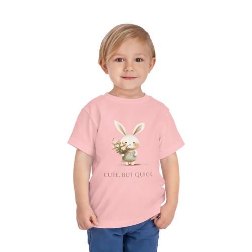 Cute Bunny Toddler Tee - Funny Bunny Kids T-Shirt - Picture 28 of 29