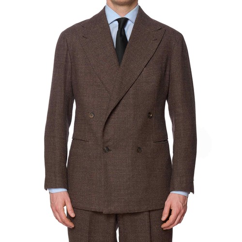 SARTORIA CHIAIA Bespoke Handmade Brown Loro Piana Cashmere Suit EU 54 NEU US 44 - Bild 4 von 10
