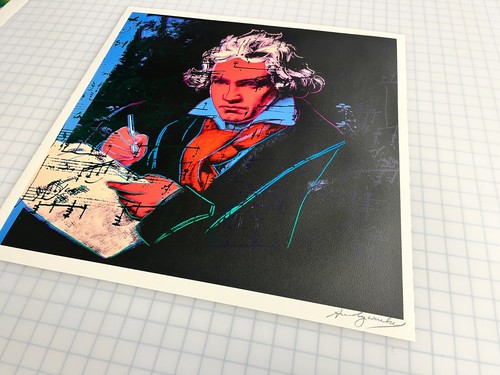 Andy Warhol Beethoven 392 Lt. Ed. print signed 22.5 x 22.5 inches unframed 1987 - Picture 4 of 4