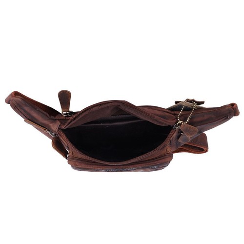 Bauchtasche Gürteltasche Hüfttasche Umhängetasche Crossbag Leder Sport Tasche - Bild 6 von 7