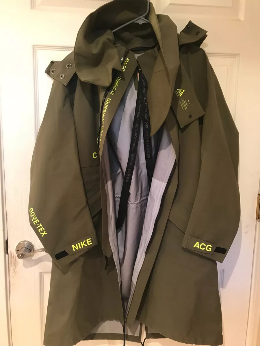 NikeLab ACG Gore-tex Parka Raincoat AQ3516-395 Medium