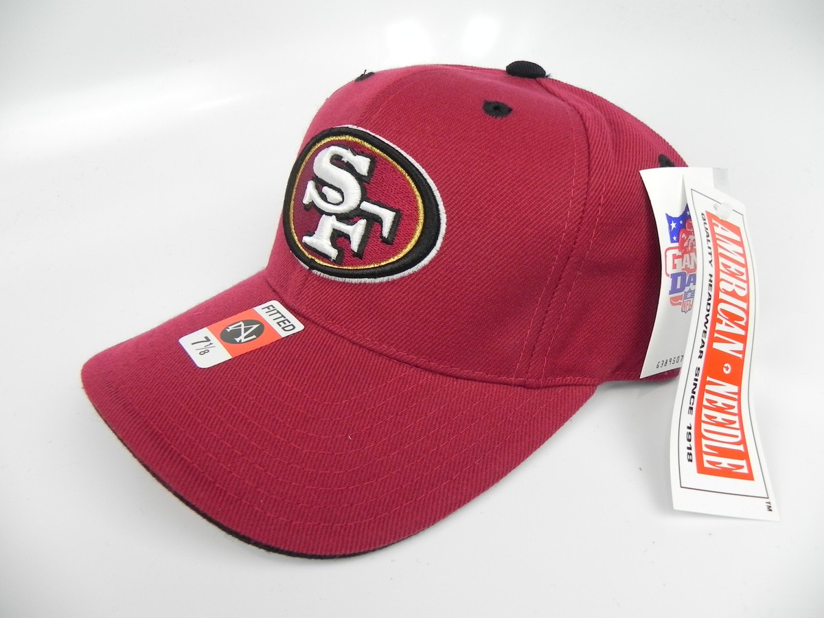 デッドストック 49ers NFL キャップ SAN FRANCISCO 49ERS NFL VTG FITTED SIZED AMERICAN NEEDLE CAP