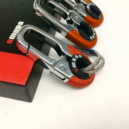 Stainless Steel Keychain Key Ring Hook Outdoor Buckle Carabiner Climbing Orange - Picture 5 of 12