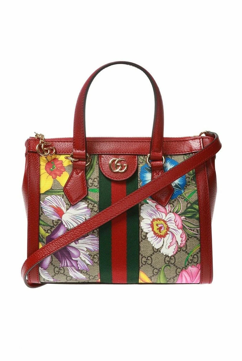 Gucci red floral tote Clearance