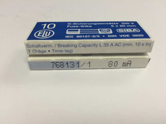 type T 250V 179 120 Pick Your Rating SIBA Fuse 5x20mm Glass Time Lag