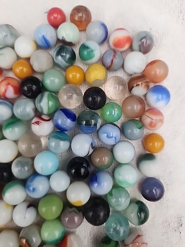 Fantastic Big Lot of Vintage Marbles Swirl Agate ETC - Picture 14 of 24
