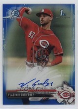2017 Bowman Chrome Prospect Blue Refractor 106/150 Vladimir Gutierrez Auto 5w7