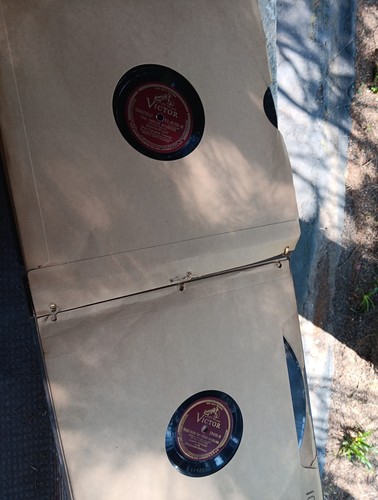 VINTAGE LOT OF 10 VICTOR RECORDS STORAGE ALBUM HOLDER 78 rpm 12" - Picture 13 of 15
