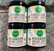 4 Pack - Simple Truth Organic Mushroom Instant Coffee 120 Servings Exp. 7/2028