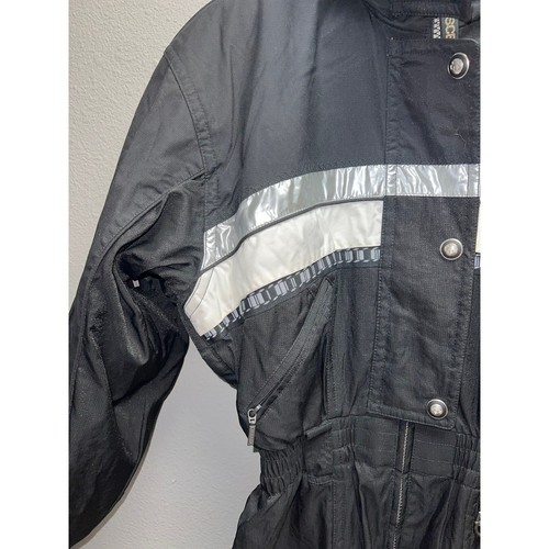 Womens Descente Ski Suit Snow Jumpsuit Black Winter Wear Women 12 - Picture 3 of 19