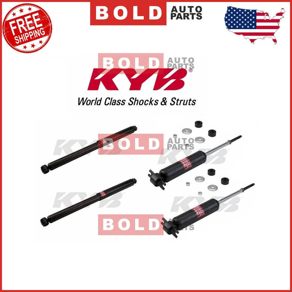 Juego de 4 amortiguadores delanteros traseros KYB Excel-G para Chevrolet Corvette 1963-1982 Foto 2 de 4