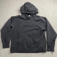 Lululemon Loungeful Hoodie Womens 6 Black Relaxed Fleece Cozy Hooded Pullover
