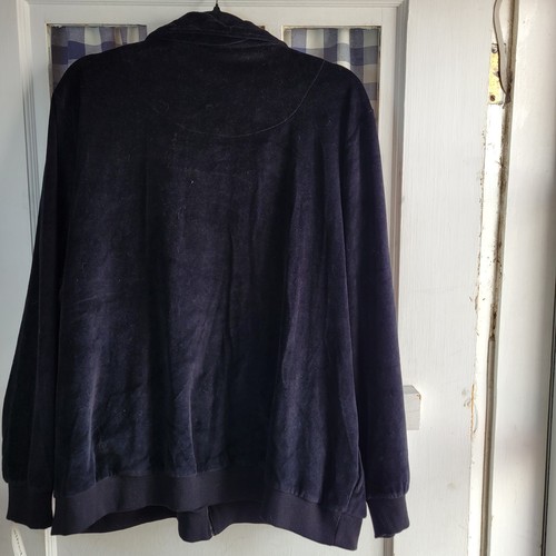 Alfred Dunner Women's Bright Idea Black Embellished Velour Zip Jacket Size XL - Picture 4 of 4