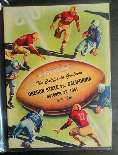 1949 - 1952 California CAL Bears NCAA Football Program Lot Of 9 vs UCLA Stanford - Bild 4 von 14