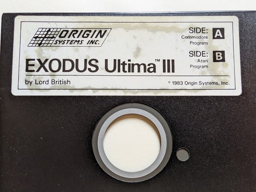 Exodus Ultima III Origin Systems Inc. Commodore & Atari Vintage Video Game 1983 - Picture 2 of 8