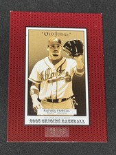 2005 UD Origins #56 Rafael Furcal Old Judge Red #/99 Braves