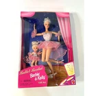 Vintage 1997 Ballet Recital Barbie & Kelly Gift Set Pink Tutu Poseable 18187