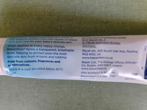 Bepanthen Nappy Care Ointment Suitable for Newborns Skin 100g Exp 10/2027 - Picture 2 of 6