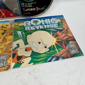 Gate of Thunder Bonks Adventure & Revenge TurboGrafx CD TurboDuo w/ Manuals