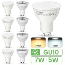 ALUSSO GU10 LED Bulbs 5W 7W Cool/Warm White 3000k/6000k 4 8 10 12 20 40 80 Pack