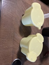 Vintage Tupperware Yellow Sugar Bowl & Creame...