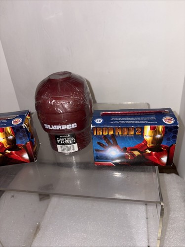 Marvel Iron Man 2 Detachable Parts NIB 2010 Burger King Toy + Slurpee Cup Sealed - Picture 5 of 5
