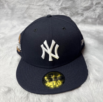 ニューエラ59fiftyニューヨークヤンキース　7 5/8 New York Yankees Hat 7 5/8 Navy Blue 2024 World Series Patch