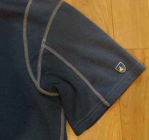 Camisa Kuhl Hombre 1/3 Cremallera Azul Manga Corta Talla L - Imagen 2 de 6