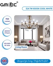 E14 LED Candle Bulb 7W 60W Equivalent SES Small Screw Light Warm/Cool White GMEC