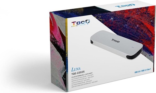 TOOQ TQE-2202S – External Enclosure for M.2 NGFF SSD, Aluminium, Silver - 第 2/7 張圖片