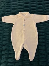 Carters Baby One Piece Yellow Sleeper Pajamas Terry Cloth 0-3M Embroidered Ducks