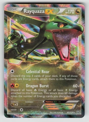 Rayquaza EX 85/124 Holo EX Rare Dragons Exalted Pokemon Near Mint - Image 1 of 2