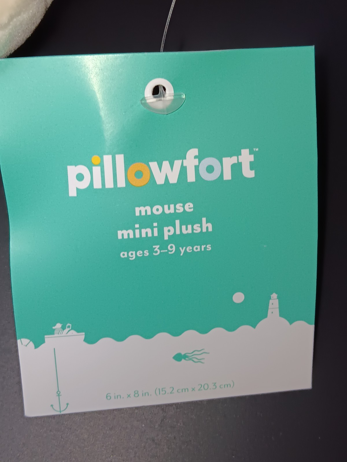 Pillowfort 9" Mini Plush Velour Mouse Scarf Stuffed Animal Toy Target 2024