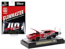 1969 Dodge Charger Daytona HEMI #40 Red with Graphics "Flowmaster" Limited Editi