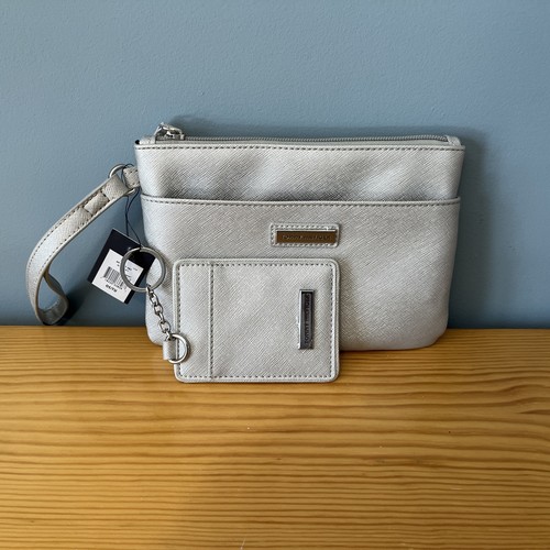 Neu mit Etikett Tommy Hilfiger, silberne Clutch Damen Handtasche " - Bild 3 von 6