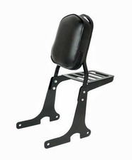 Schienalino Spaan nero con portapacchi Kawasaki Vulcan VN800 VN 800 Classic