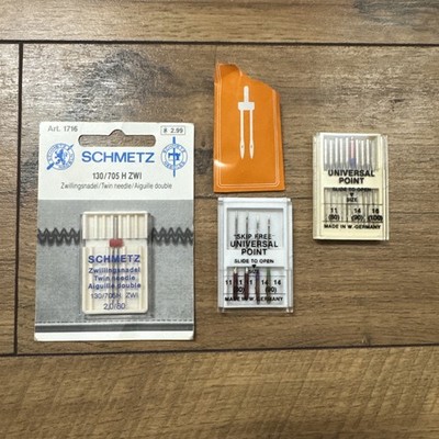 Sewing Needle Lot Some New: Singer, Universal Point, 2 Double Needles , 16 pcs