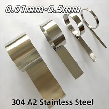 0.01mm-0.5mm 304 A2 Stainless Steel Thin Plate Band Foil Sheet  Metal Strip Roll