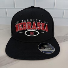 Nebraska Cornhuskers Hat Cap Snap Back Mens One Size NCAA Football Huskers