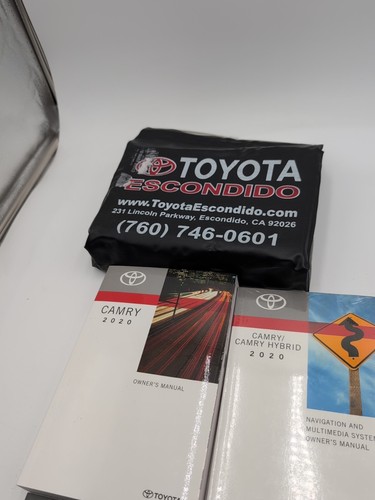 2020 Toyota Camry Owners Manual With Navigation OEM Free Shipping Set - Foto 2 di 4