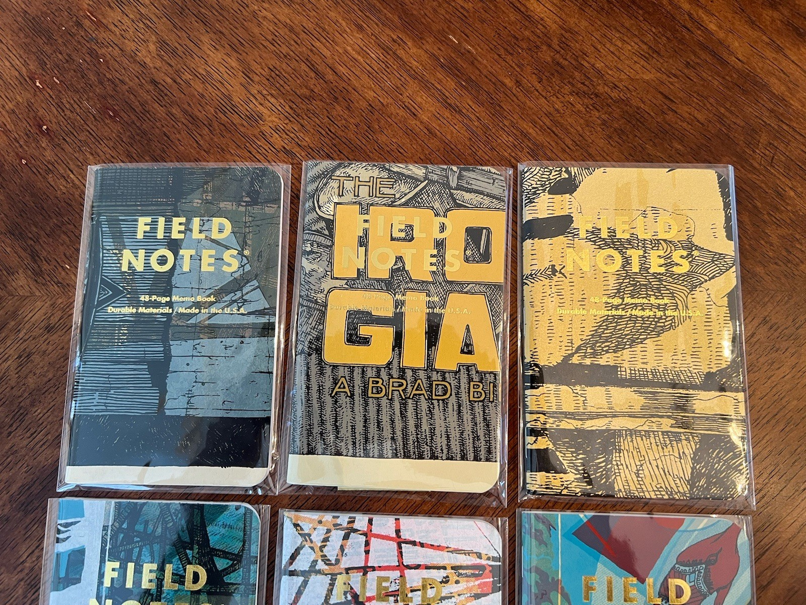 Field Notes Landland Dead Print Lot 7 Notebooks 