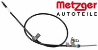 Metzger 17.1436 Seilzug FüR Feststellbremse Handbremsseil Bremsseil FüR Toyota