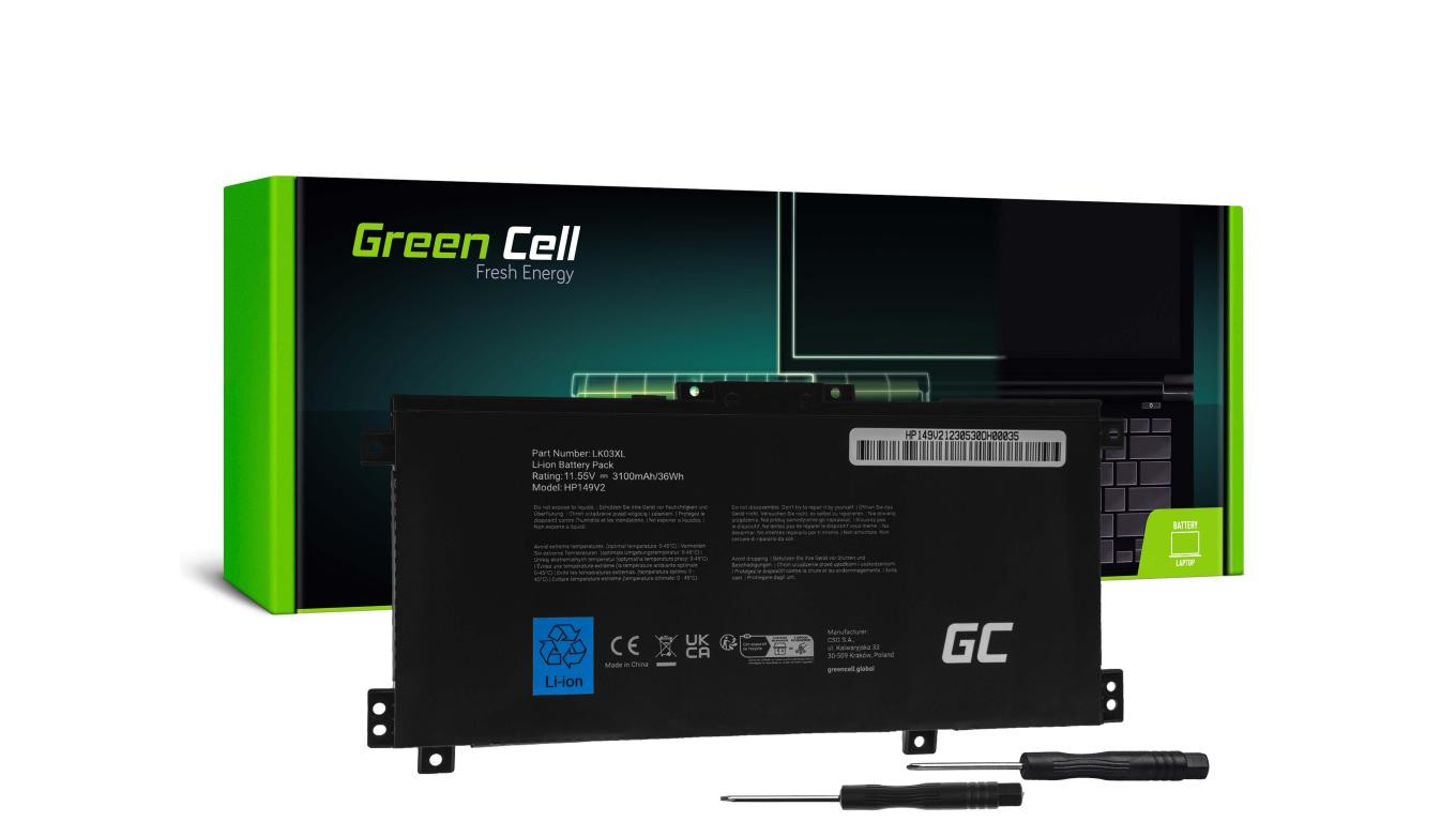5904326373976 Аккумуляторная батарея Green Cell LK03XL для HP Envy x360 15-BP 15-BP000NW 15-BP00