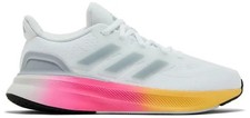 adidas Ultrarun 5 J Kids Running Shoes White Pink Yellow Mesh US 6 Lace Up