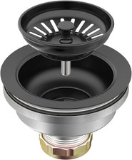 Sink Drain Assembly, Kitchen Sink Drain Strainer Kit with Removable Strainer Bas