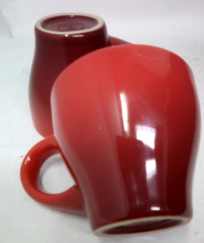 Le Creuset 2er Set Cerise Rot Ombre Espresso Kaffeetasse NUR 2 Unzen Cafe - Bild 2 von 4