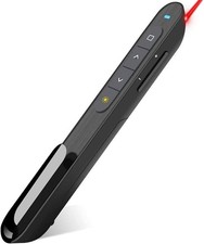 Control Inal mbrico Presentaciones RF 2.4GHz USB con Puntero Negro